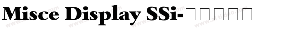 Misce Display SSi字体转换